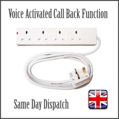 Voice activated spy bug 4 way extension lead